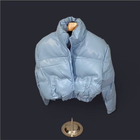 NWT Women’s Light Blue Puffer Jacket - Picture 9 of 9